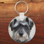 Schnauzer Dog Schlüsselanhänger (Vorderseite)