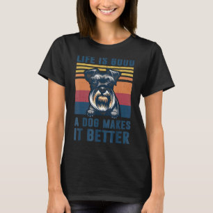 Schnauzer Dog Schnauzer Dog Vater Mama Männer Frau T-Shirt