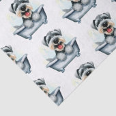 Schnauzer Dog Seidenpapier (Detail)