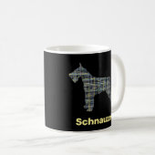 Schnauzer Dog Tasse Gelb & Schwarz-Grill (VorderseiteRechts)