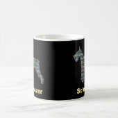 Schnauzer Dog Tasse Gelb & Schwarz-Grill (Mittel)