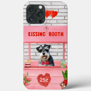 Schnauzer Dog Valentine's Day Kissing Booth Case-Mate iPhone Hülle