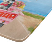 Schnauzer Dog Valentine's Day Lkw Herz Schneidebrett (Ecke)