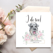 Schnauzer Dog Wedding Cocktail Napkins Serviette