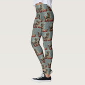 Schnauzer Dog Weihnachtsfest Leggings (Links)