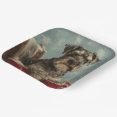 Schnauzer Dog Weihnachtsfest Pappteller (Gewinkelt)