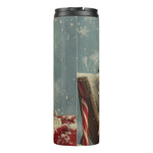 Schnauzer Dog Weihnachtsfest Thermosbecher (Rückseite)