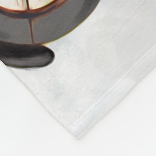 Schnauzer Dog Weihnachtsmann Claus Fleecedecke (Ecke)