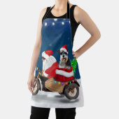 Schnauzer Dog Weihnachtsmann Claus Schürze (InSitu)