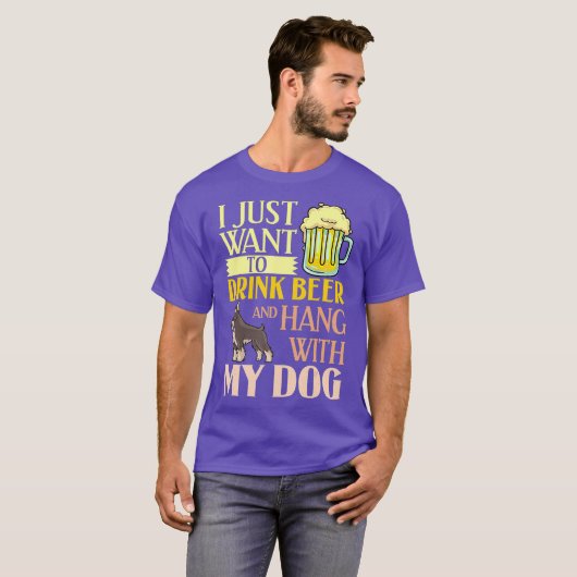 Schnauzer Dog Welppies Owner Lover T-Shirt (Vorne ganz)