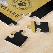 Schnauzer Dog Wine Funny Schnauzer Dog Lover Puzzle (Seite)