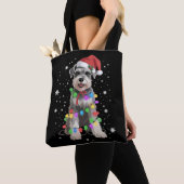 Schnauzer Dogs Tree Christmas Xmas Pet Animal Dog  Tasche (Von Nahem)