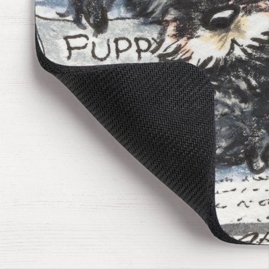 Schnauzer Dreams Print Mousepad (Ecke)