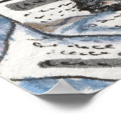 Schnauzer Dreams Print Poster (Ecke)