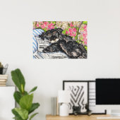 Schnauzer Dreams Print Poster (Heimbüro)