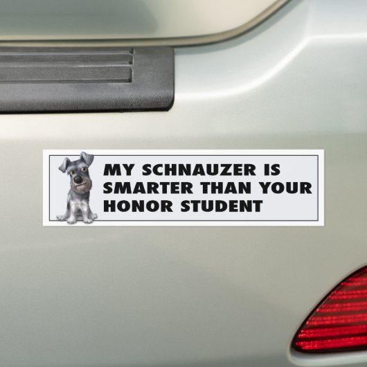 Schnauzer-Ehre Autoaufkleber (Auf Auto)