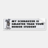 Schnauzer-Ehre Autoaufkleber (Vorne)