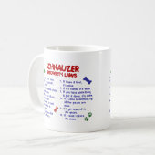 SCHNAUZER Eigentums-Gesetze 2 Kaffeetasse (Vorderseite Links)