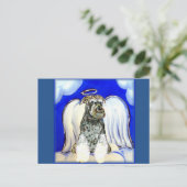 SCHNAUZER ENGEL POSTKARTE (Stehend Vorderseite)