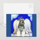 SCHNAUZER ENGEL POSTKARTE (Vorne/Hinten)