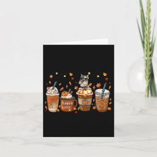 Schnauzer Fall Coffee Pumpkin Gewürz Latte Iced Au Karte