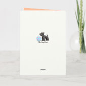 Schnauzer Faltkarte Karte (Rückseite)