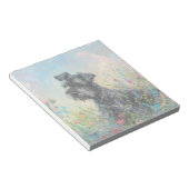 Schnauzer-farbige Wildblumen Notizblock (angewinkelt)