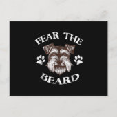 Schnauzer Feenbart Feiertagspostkarte (Vorderseite)