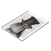 Schnauzer, Festhund und Hut Notizblock (Linke Seite)