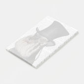 Schnauzer, Festhund und Hut Post-it Klebezettel (angewinkelt)