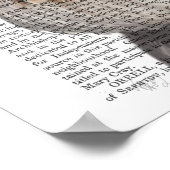 Schnauzer, Festhund und Hut Poster (Ecke)