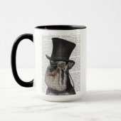 Schnauzer, Festhund und Hut Tasse (Links)