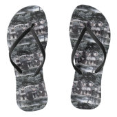 Schnauzer Flip Flops Badesandalen (Fußbett)