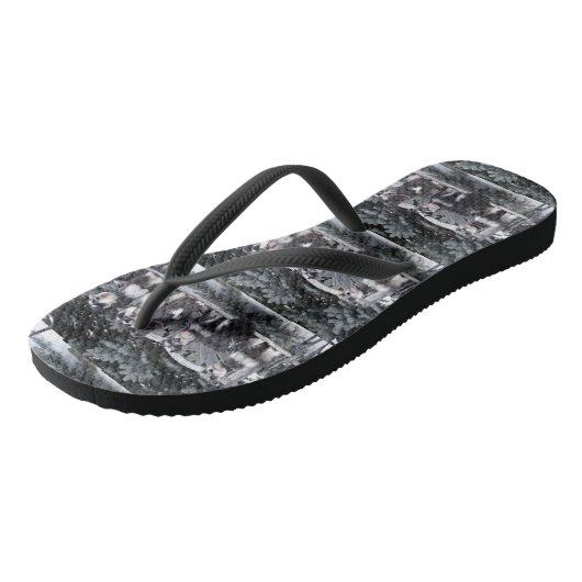Schnauzer Flip Flops Badesandalen (Schrägansicht)