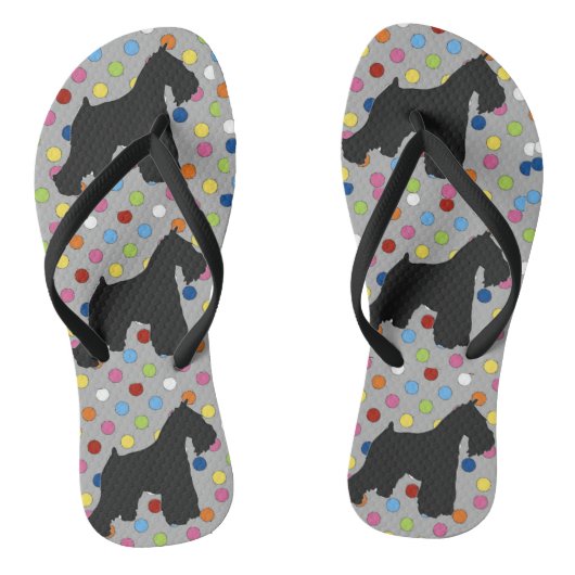 Schnauzer Flip Flops Badesandalen (Fußbett)