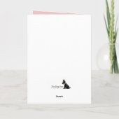 Schnauzer Folded Greeting Card Karte (Rückseite)