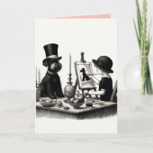 Schnauzer Folded Greeting Card Karte (Vorderseite)