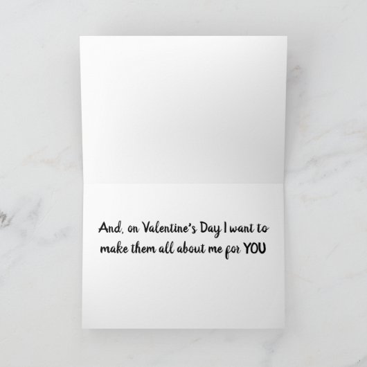 SCHNAUZER FORDERT "VALENTINE WISH" KARTE (Innenseite)