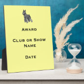 Schnauzer Fotoplatte (Seite)