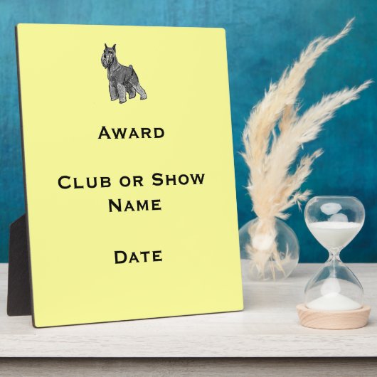 Schnauzer Fotoplatte (Seite)