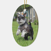 Schnauzer, Freude Keramikornament (Links)