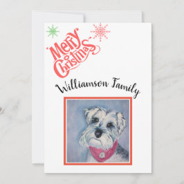 Schnauzer Frohe Weihnachten