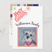 Schnauzer Frohe Weihnachten (Vorne/Hinten)
