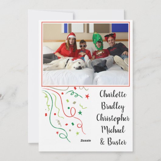 Schnauzer Frohe Weihnachten (Rückseite)