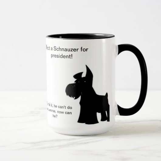 Schnauzer für Präsidenten Tasse (Rechts)
