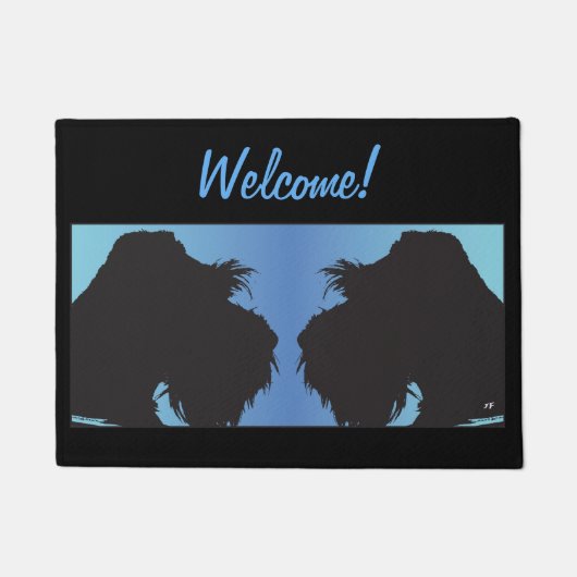 Schnauzer Fußmatte (Vorderseite)