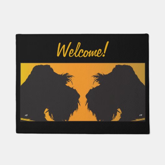 Schnauzer Fußmatte (Vorderseite)