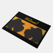 Schnauzer Fußmatte (Schrägansicht)