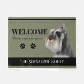 Schnauzer-Fußmatte Fußmatte (Vorderseite)