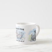 Schnauzer Gang Funny Espressotasse (Vorderseite Rechts)